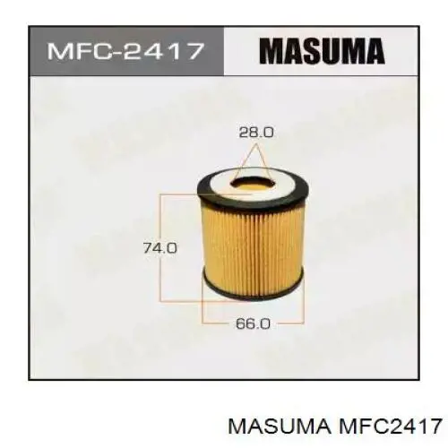 Фильтр масляный Masuma MFC2417