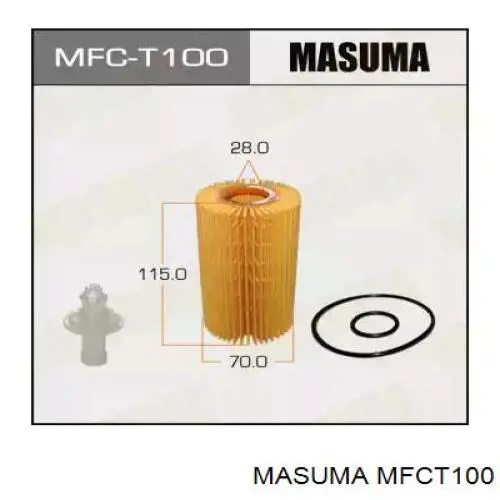 Фильтр масляный Masuma MFCT100