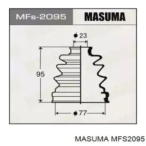 Пыльник ШРУСа передней полуоси внутренний Masuma MFS2095