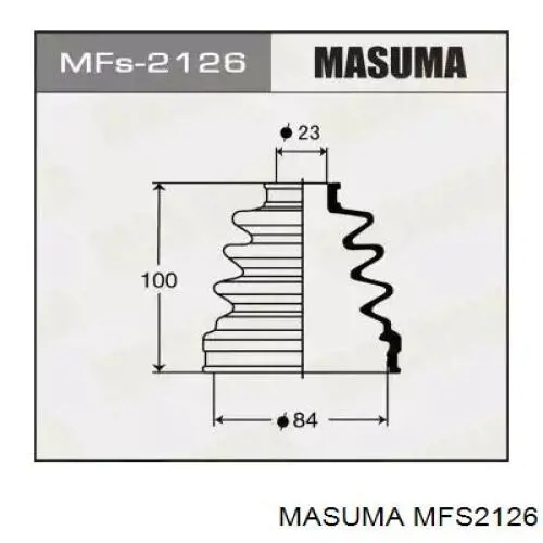 Пыльник ШРУСа внутренний MFS2126 Masuma