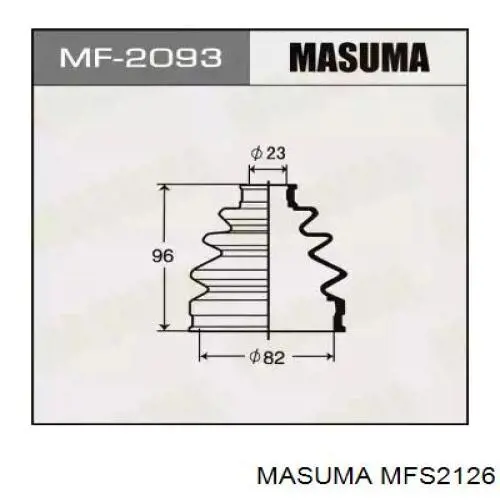 MFS2126 Masuma Пыльник ШРУСа передней полуоси внутренний