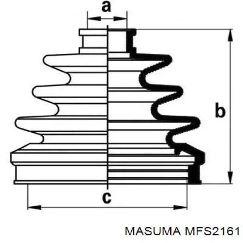 MFS2161 Masuma Пыльник шарнира привода