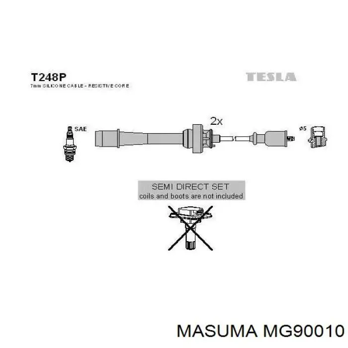 Высоковольтные провода MG90010 Masuma