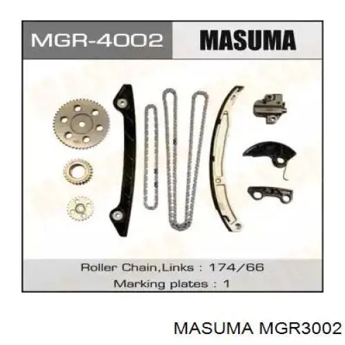 MGR3002 Masuma cadeia do mecanismo de distribuição de gás, kit