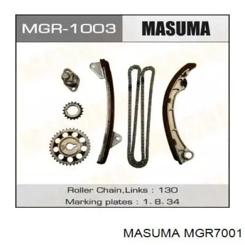 Ланцюг ГРМ, комплект MGR7001 Masuma