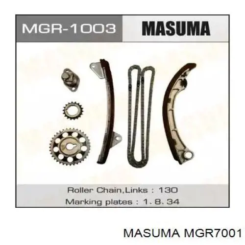 Kit de cadenas de distribución MGR7001 Masuma