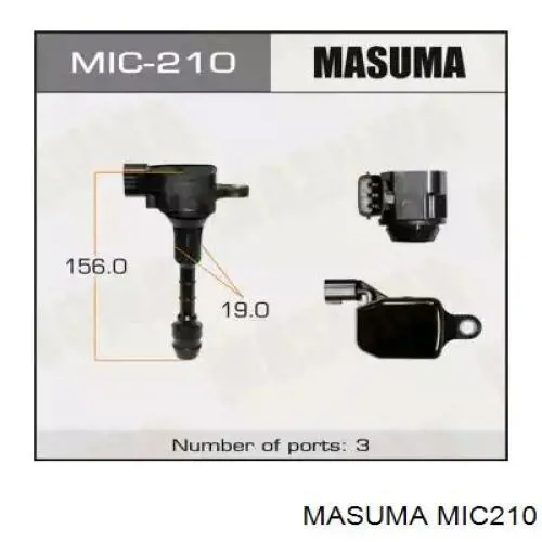 Катушка зажигания MIC210 Masuma