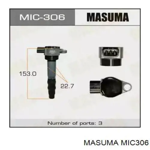 Катушка зажигания MIC306 Masuma