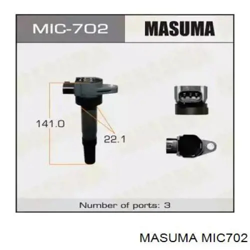 Катушка зажигания MIC702 Masuma