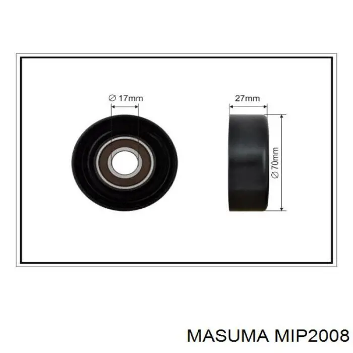 Натяжитель приводного ремня Masuma MIP2008