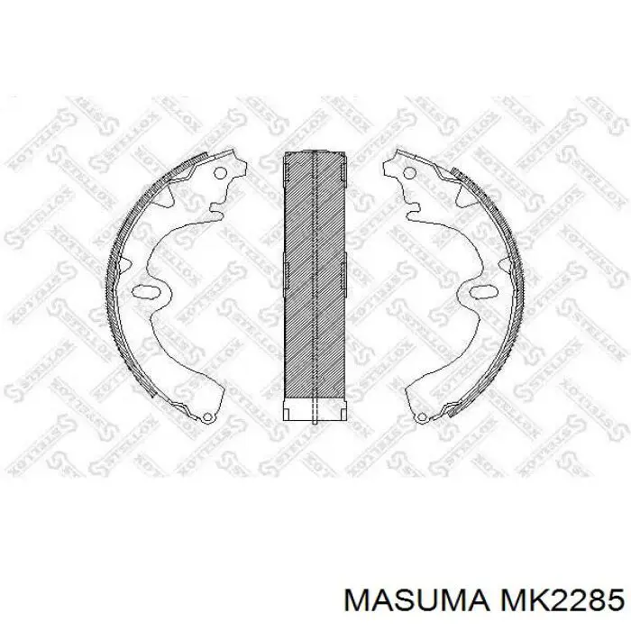 Тормоза рабочие задние ножные и тормозные барабаны Masuma MK2285 цена, от 14.09 USD