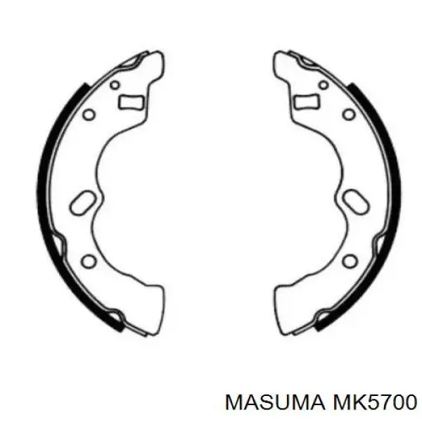 MK5700 Masuma Тормозные колодки ручника