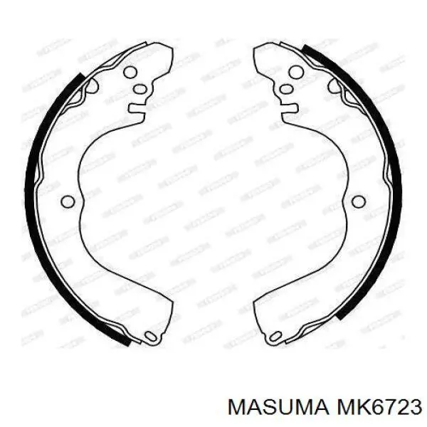 Купить MK6723 Masuma Задние барабанные тормозные колодки