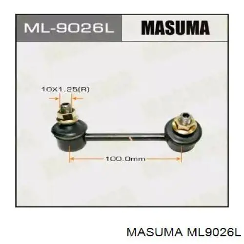 Стойка стабилизатора заднего левая Masuma ML9026L