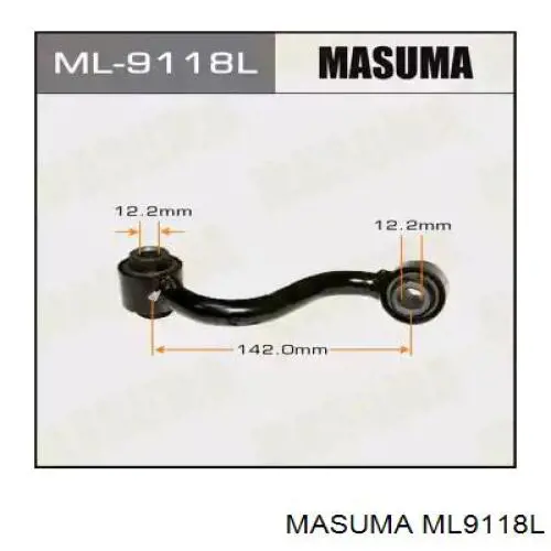 Стойка стабилизатора заднего левая Masuma ML9118L