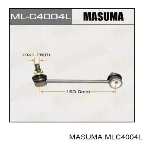 Стойка стабилизатора переднего левая Masuma MLC4004L