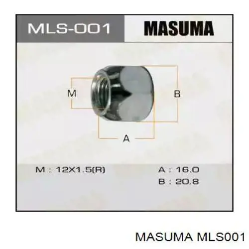 MLS001 Masuma гайка колесная