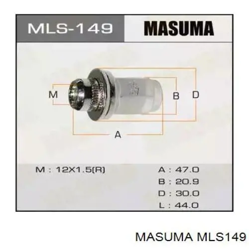 MLS149 Masuma гайка колесная