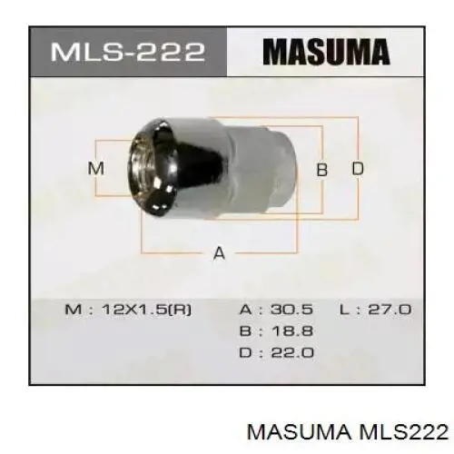 MLS222 Masuma гайка колесная