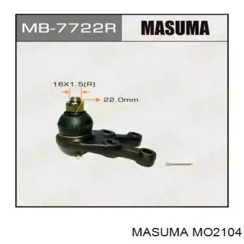 Купить MO2104 Masuma Шаровая опора, нижняя, правая