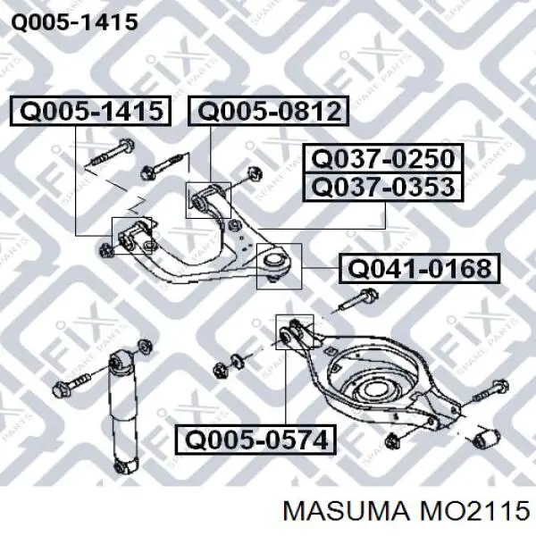 Шаровая опора, нижняя Masuma MO2115 цена, от 2.33 USD