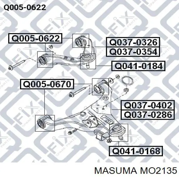 Пыльник опоры шаровой верхней Masuma MO2135