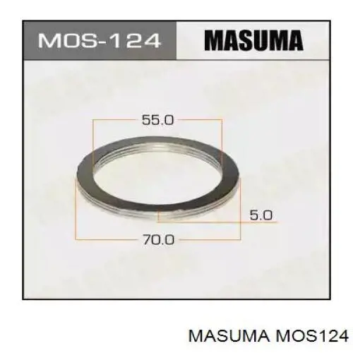 Кольцо приемной трубы глушителя MOS124 Masuma