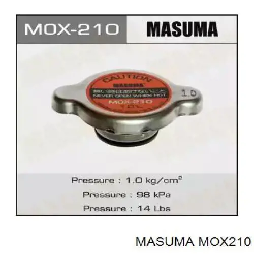 MOX210 Masuma крышка (пробка радиатора)