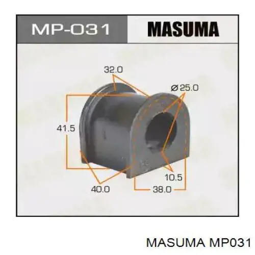MP031 Masuma втулка стабилизатора переднего