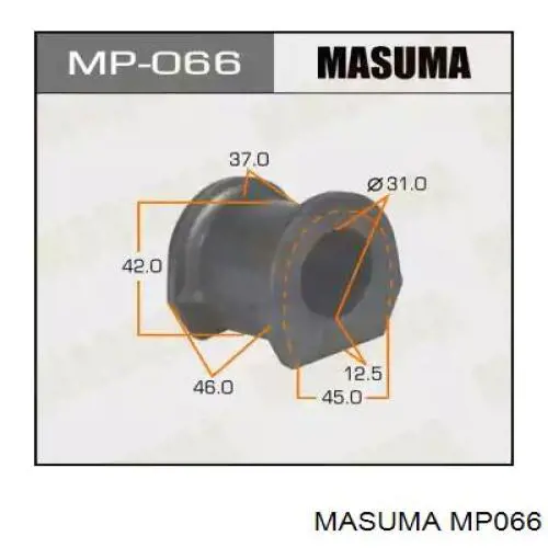 Втулка стабилизатора переднего MASUMA MP066
