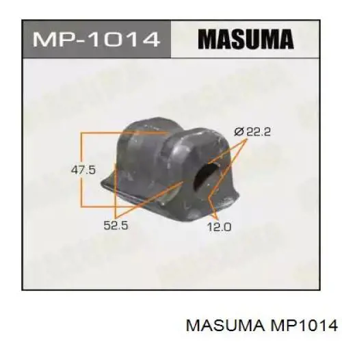 MP1014 Masuma bucha esquerda de estabilizador dianteiro