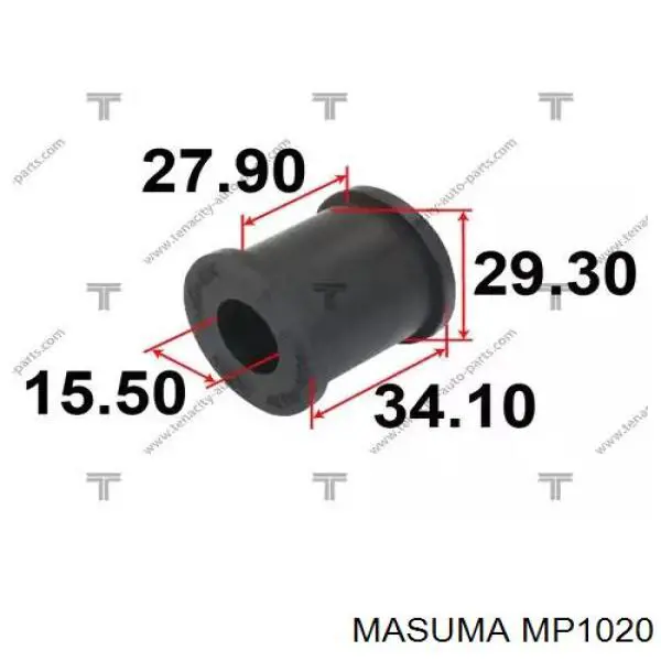 MP1020 Masuma втулка стабилизатора заднего
