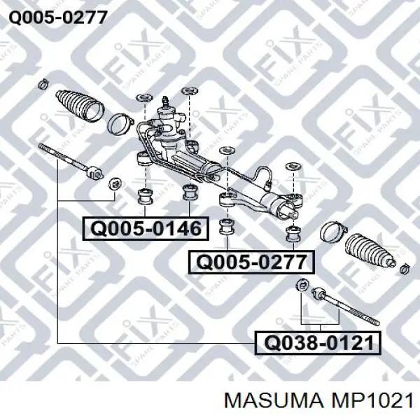 Втулка стабилизатора MP1021 Masuma