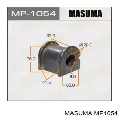 Втулка стабилизатора переднего Masuma MP1054