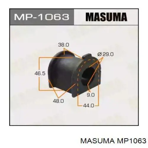 Втулка стабилизатора переднего Masuma MP1063