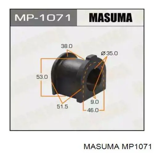 MP1071 Masuma bucha de estabilizador dianteiro