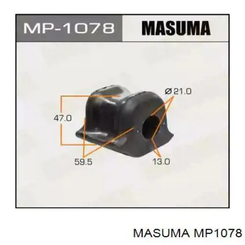 MP1078 Masuma втулка стабилизатора переднего левая