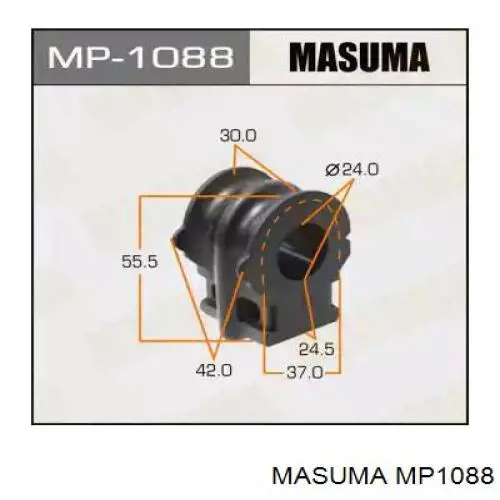 Втулка стабилизатора переднего Masuma MP1088