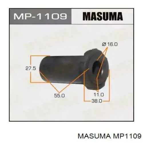 Сайлентблок серьги рессоры MP1109 Masuma