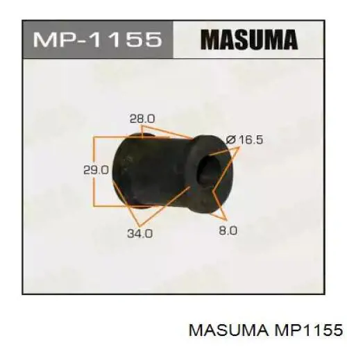 MP1155 Masuma bucha de estabilizador traseiro