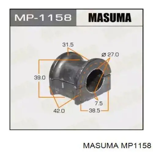 Втулка переднего стабилизатора MP1158 Masuma