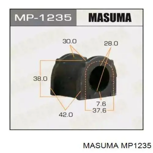 Втулка переднего стабилизатора MP1235 Masuma