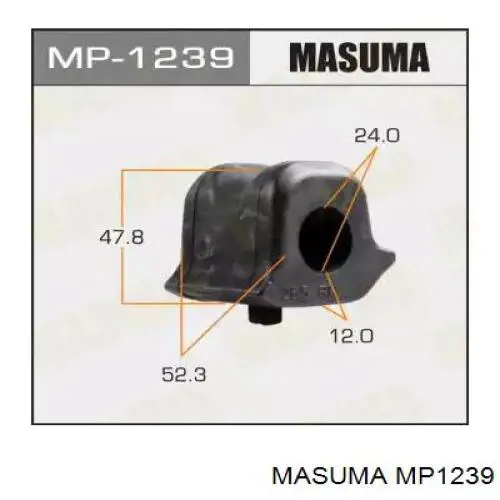 MP1239 Masuma bucha direita de estabilizador dianteiro