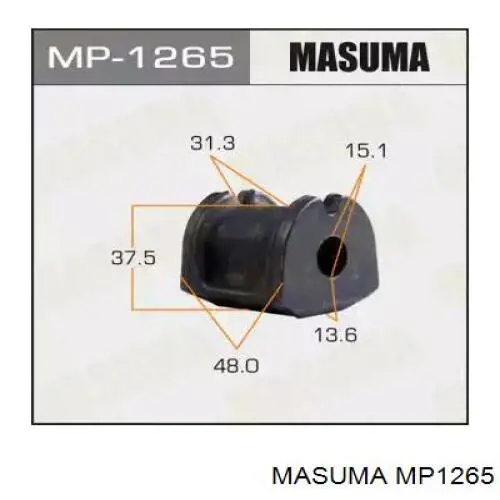 MP1265 Masuma bucha de estabilizador traseiro