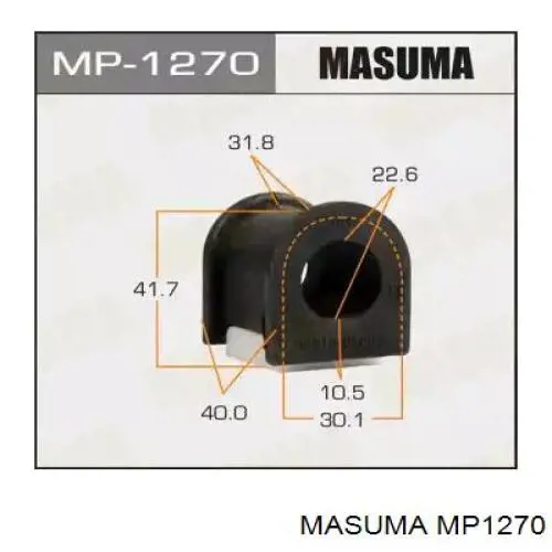 MP1270 Masuma втулка стабилизатора переднего