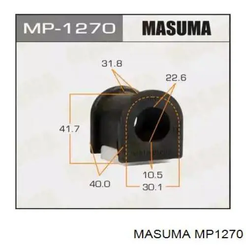 MP1270 Masuma bucha de estabilizador dianteiro