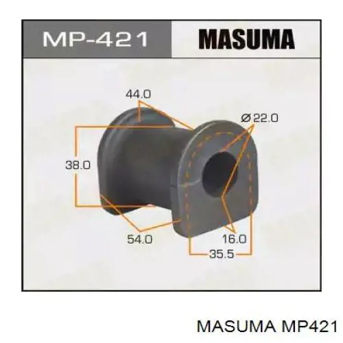 Втулка стабилизатора переднего Masuma MP421