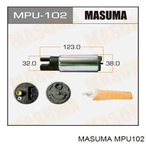 Купить MPU102 Masuma Топливный насос погружной электрический