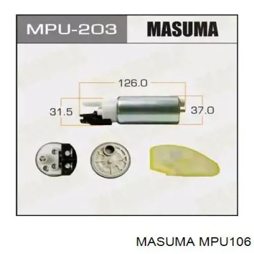 Насос топливный Masuma MPU106 цена, от 51.29 USD