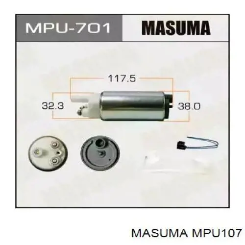 MPU107 Masuma Элемент турбинка топливного насоса